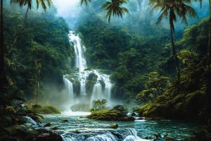 Experience the pristine beauty of the Garden of Eden, where Adam and Eve walked in communion with God. Discover the story of creation and the fall, as depicted in Genesis 2-3. #GardenOfEden #AdamAndEve #BibleStory